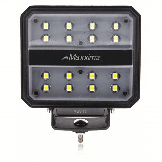 Maxxima Square 16 LED 5,000 Lumens Work Light 12/36VDC