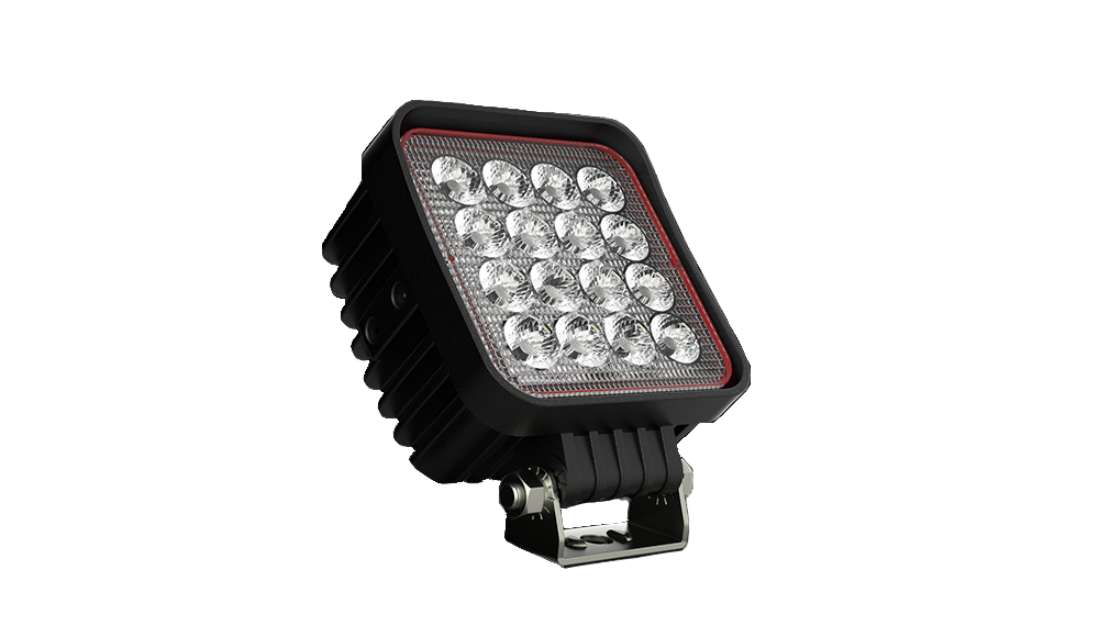 16-LED Work Light RE Series - Square 2100LM Flood