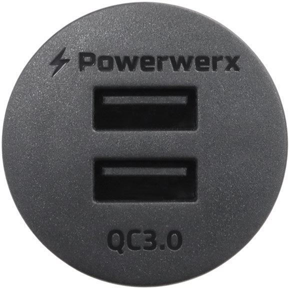 Panel Mount Dual USB QC3.0 Device Charger for 12/24V Systems