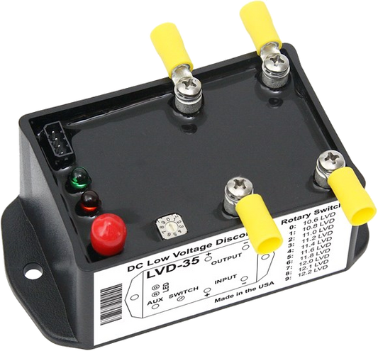 Low Voltage Disconnect  (LVD) 35 Amps - Battery Discharge Protection