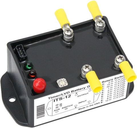 Timer with Low Voltage Disconnect (LVD) 35 Amps - Ignition Simulator & Battery Discharge Protection