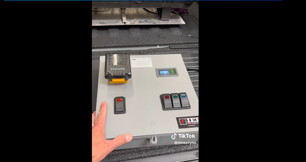 PDB Power Distribution Box with Battery Adapter (For Milwaukee, Dewalt, Ryobi, Makita, and Hercules)