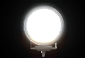 Ultra Bright Work Light UB Series - ROUND 5,600 LM Flood Beam RED/AMB Position Light