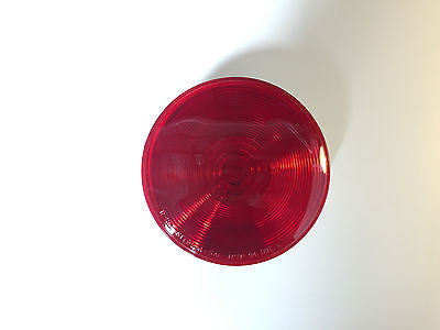 4" Inch Red Round Stop Turn Tail Brake Light Truck Trailer Incandescent Phillips