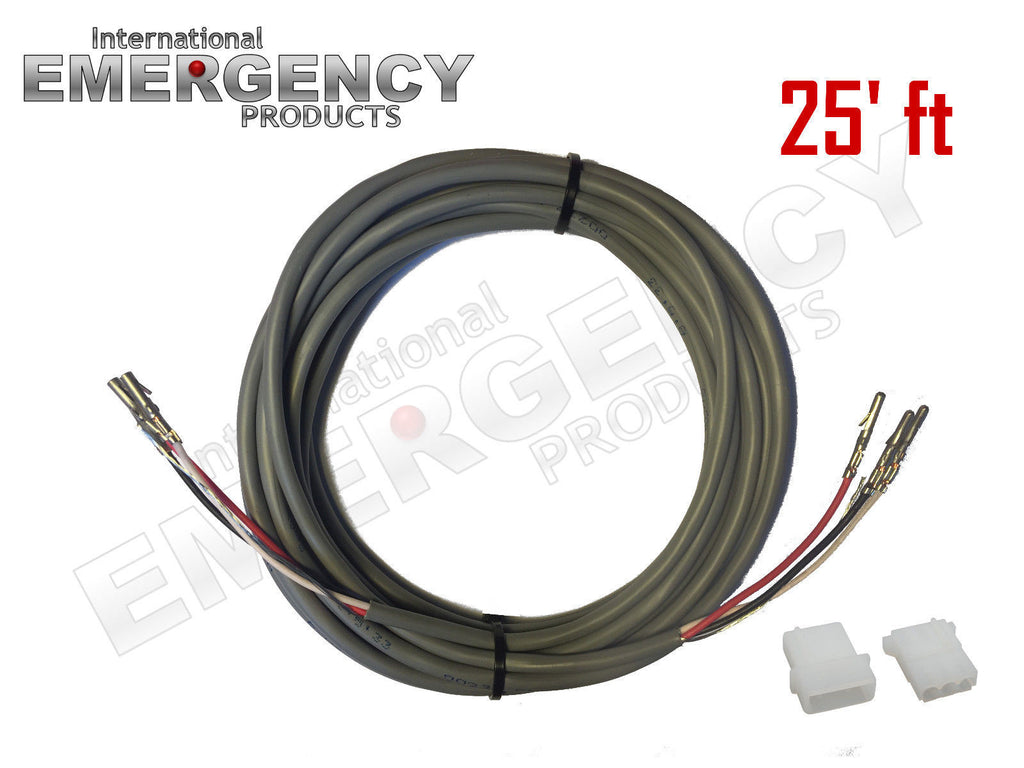 25' ft Strobe Cable 3-Wire Stranded Shielded with Ground