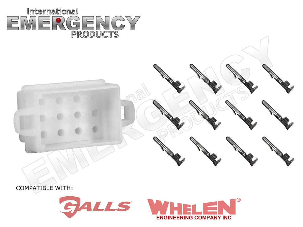 12 Pin Connector Plug for Whelen Traffic Advisors & Sirens - IEP –  International Emergency Products