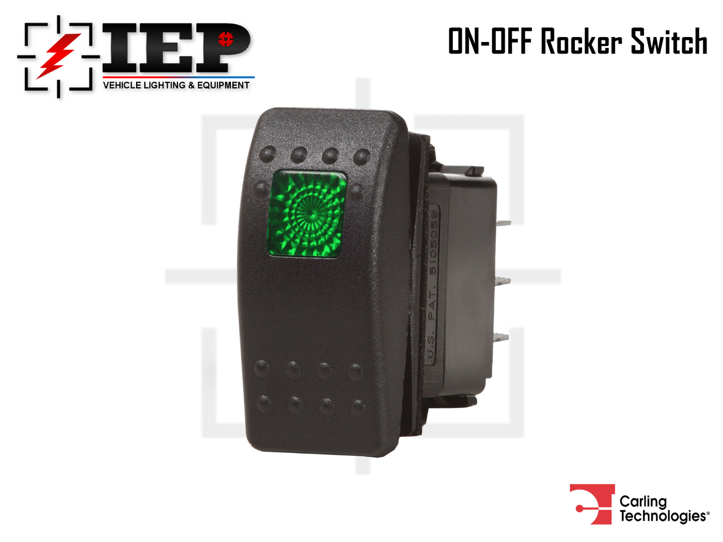 Carling Technologies Rocker Switch ON-OFF (LED) 12-24 V