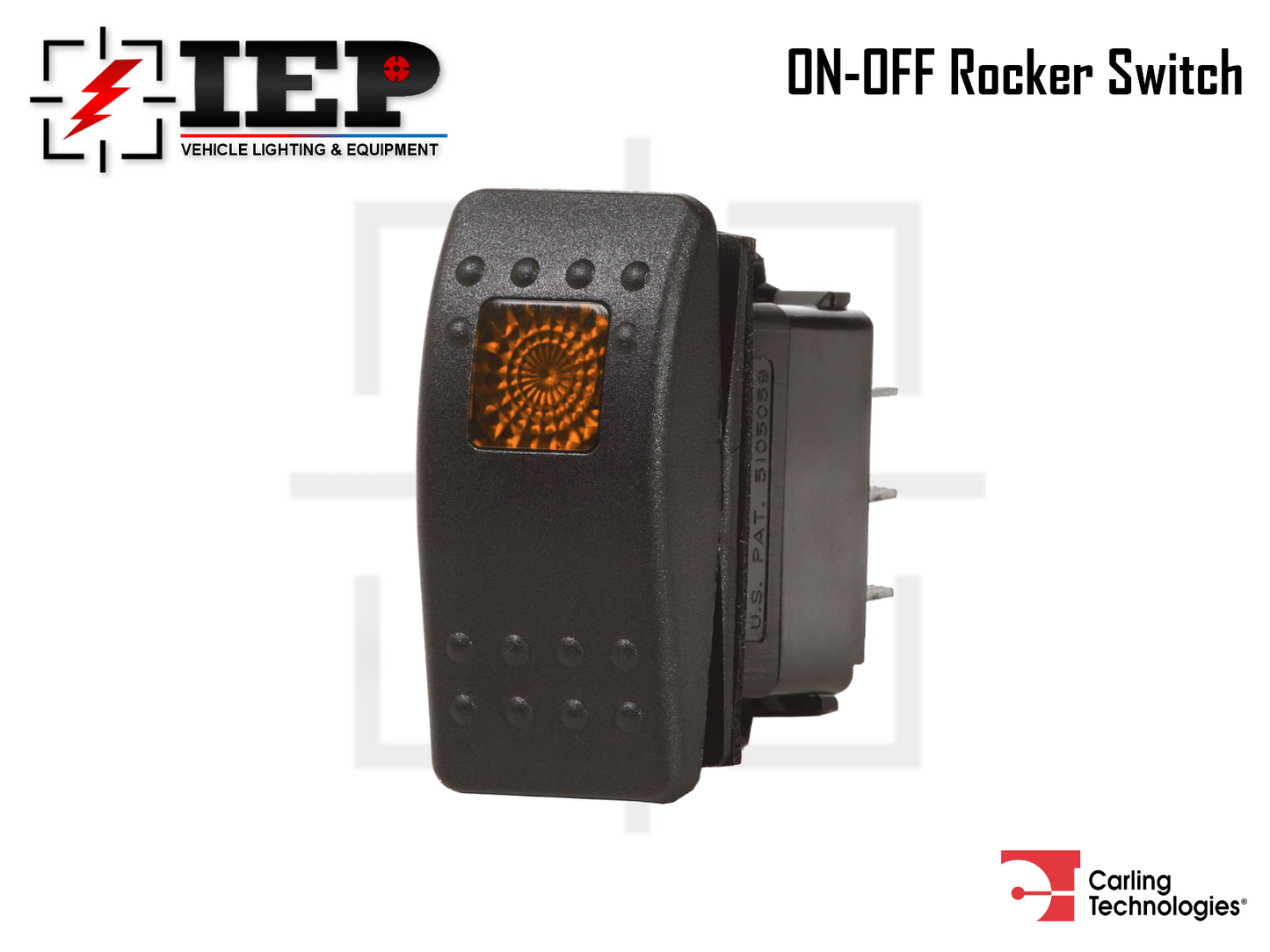 Carling Technologies Rocker Switch ON-OFF (LED) 12-24 V