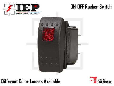 Carling Technologies Rocker Switch ON-OFF (LED) 12-24 V