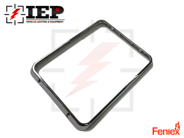 Feniex 9x7 Chrome Bezel Frame for Wide Lux, Spot Lux, Brake Stop Turn Reverse Lux